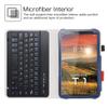 LiuShan Detachable Keyboard Standing PU Leather Cover Case for 8" Sunshine T1 Elite/Foxx T8/Qlink Scepter 8/Sky Devices Elite OctaX/T8 Plus/Xmobile X8/Hyundai Hytab Plus 8WB1,Blue view 3