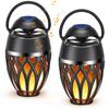 MOFOKEAY 2 Pack Outdoor Bluetooth Speakers,Wireless Speakers with LED Flame Flickers,IP5X Waterproof Torch Lights Lantern Speakers for Patio Yard Pool Party,Gifts for Men/Women view 1