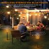 MOFOKEAY 2 Pack Outdoor Bluetooth Speakers,Wireless Speakers with LED Flame Flickers,IP5X Waterproof Torch Lights Lantern Speakers for Patio Yard Pool Party,Gifts for Men/Women view 2