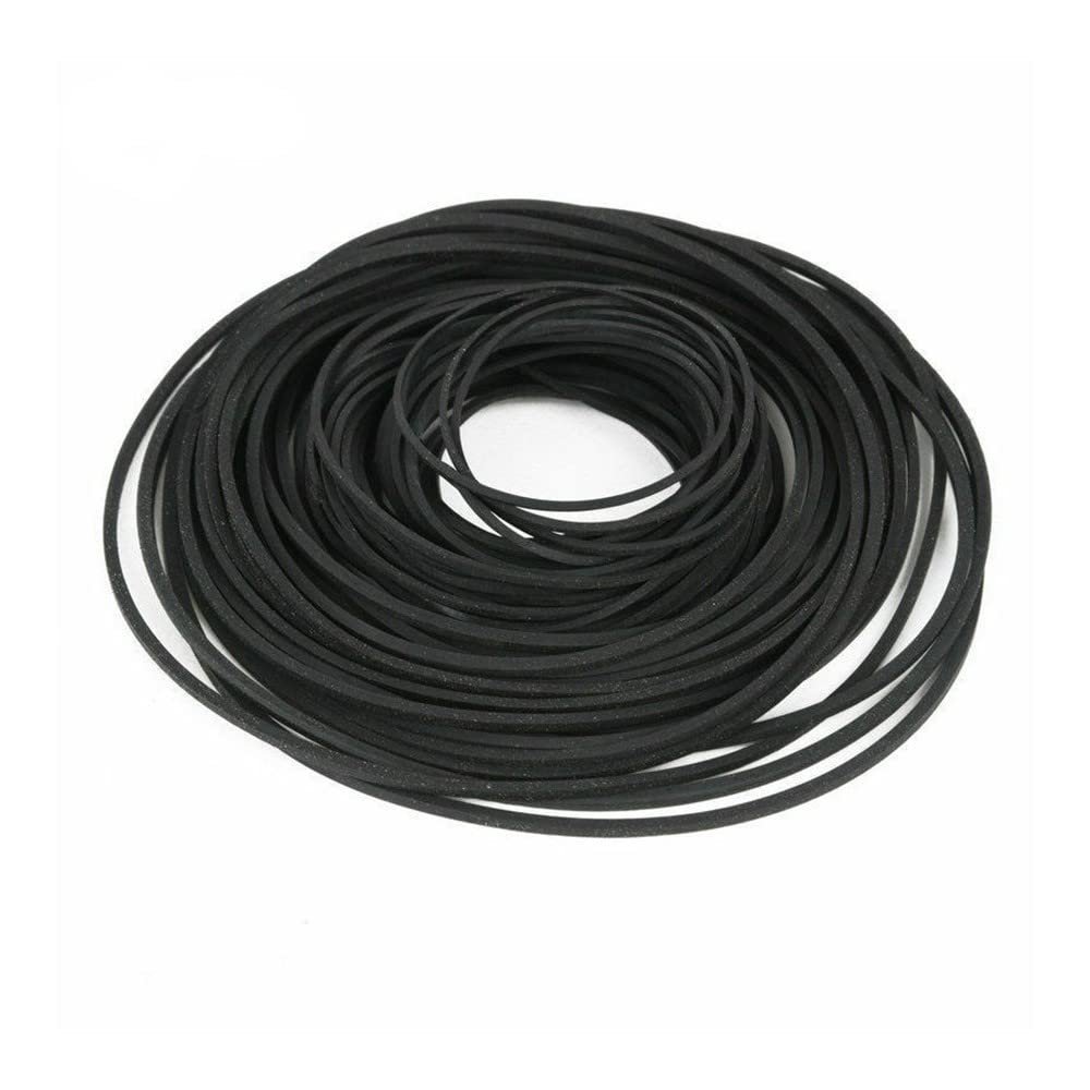 120PCS Mix Cassette Tape Replacement Rubber CD DVD Cassette Tape Recorder Turntable Strap Belt