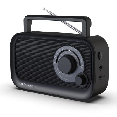 Yewrich AM FM Radio with Bluetooth AC/DC Power with 3.5mm Headphone Jack