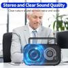 Yewrich AM FM Radio with Bluetooth AC/DC Power with 3.5mm Headphone Jack view 4