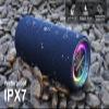 Abuytwo Bluetooth Speaker IPX7 Waterproof, Loud 30W HD Sound Wireless Speakers RGB LED Shower Speaker, Dual Pairing 24H Playtime Wireless Stereo Travel Speakers for Home Outdoor Kayak Beach (Darkblue) view 3