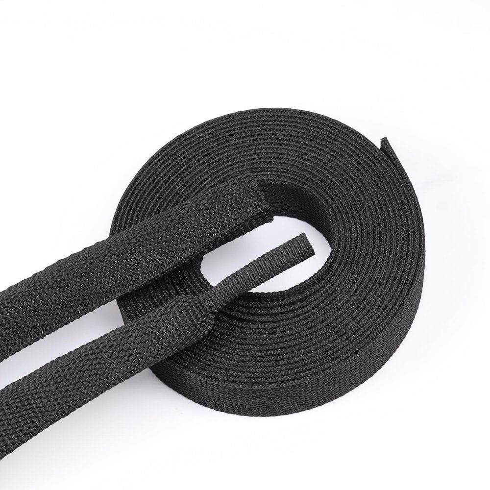 BuyUneed Braided Sleeving 2:1 Shrinkable Fabric Heat Shrink Tubing- Abrasion Protection Flexibility Wiring Harness Cable Sheath (1/2" ID, 16ft)