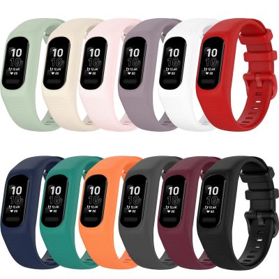 12-Pack Soft Silicone Sport Band for Garmin Vivosmart 5 Wristband, Replacement Strap for Garmin Vivosmart 5/Vivosmart5 Health Tracker Accessories Band with Caese Cover (Small Size, 12 Pack)