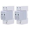 2Pcs Protector 2P 40kA 420V AC for Electrical Panel Home Protection with Ethernet Coaxial Circuit Breaker Mount view 2