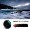 55mm Variable ND3-1000 & MC UV Lens Filters Kit (2 Pcs) 1.5-10 Stops Adjustable Neutral Density MCUV Lens Protection Filters Set view 2