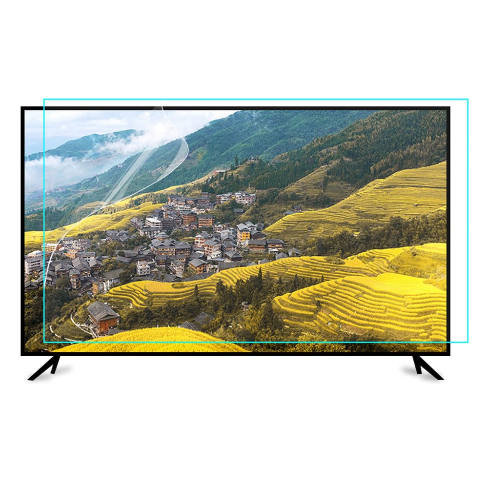 CUNIO 55-75 Inch Anti Glare TV Screen Protector, Matte Frosted Film Filter Out Blue Light/Anti Scratch Film Protection Eyes for Samsung, Sony, Sharp, LG, TCL, etc / 70in 1561x900mm