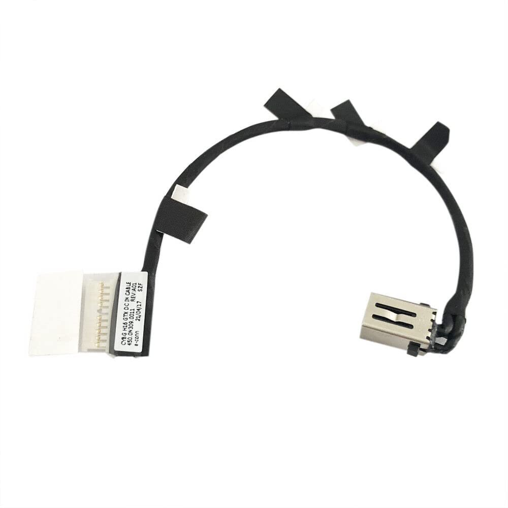 Huasheng Suda DC Power Jack Charging Cable Plug Port Replcement for Dell GYBG H16 INS 7000 15Plus 16Plus 7610 7510 450.0N309.0011 0H0FJ5 450.0N407.0011 066W71 450.0N309.0011
