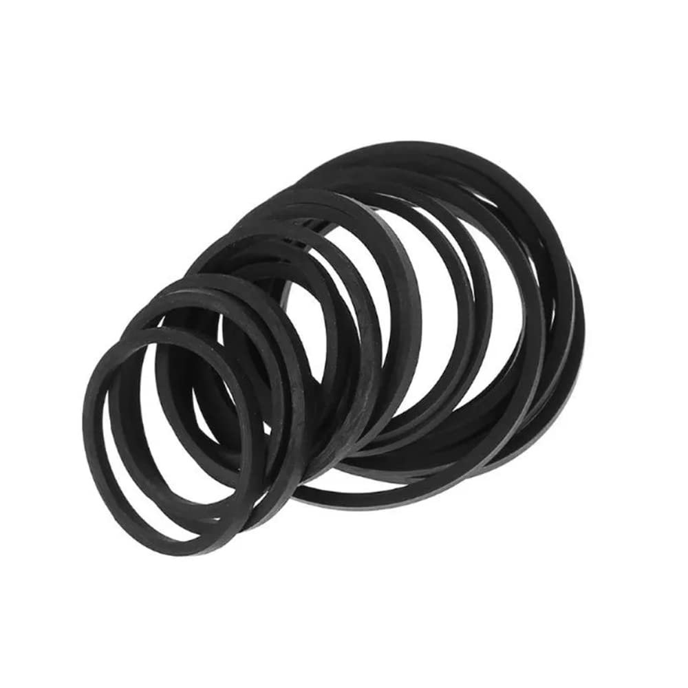 20PCS 25-170mm Assorted Common Rubber Belt Mix Cassette Tape Drive Belt for DVD 1.5mm Width