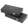 4K KVM, USB KVM Extender Cat5e/6 Up to 120M Plug and Play Infrared Single Network Extender for Keyboard, Mouse, Computer Host, Laptop,4(US Plug) view 1