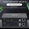 4K KVM, USB KVM Extender Cat5e/6 Up to 120M Plug and Play Infrared Single Network Extender for Keyboard, Mouse, Computer Host, Laptop,4(US Plug) view 2