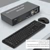 4K KVM, USB KVM Extender Cat5e/6 Up to 120M Plug and Play Infrared Single Network Extender for Keyboard, Mouse, Computer Host, Laptop,4(US Plug) view 4