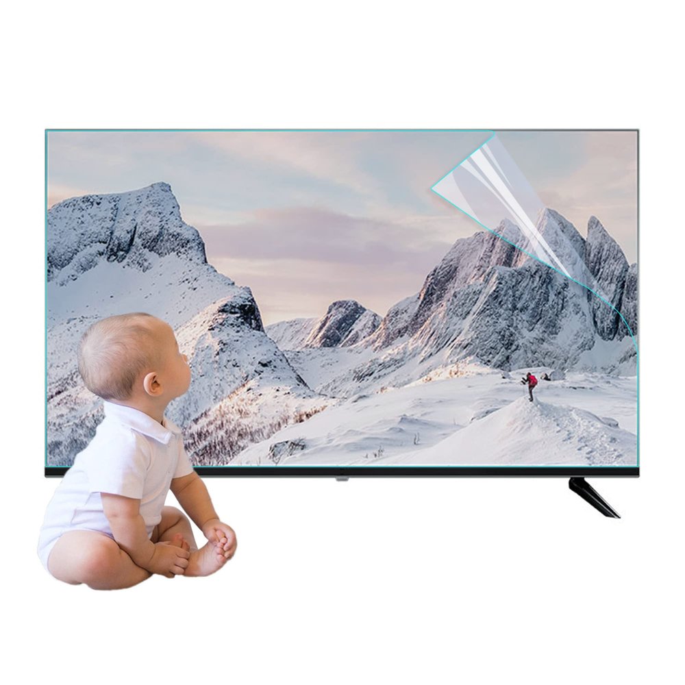 CUNIO 200 Anti Radiation TV Film for 32-75 Inch, Matte Anti Glare/Anti Blue Light/Dustproof Filter Film for Samsung, Sharp, TCL, Sharp, Toshiba 200 / 65in1440x809mm