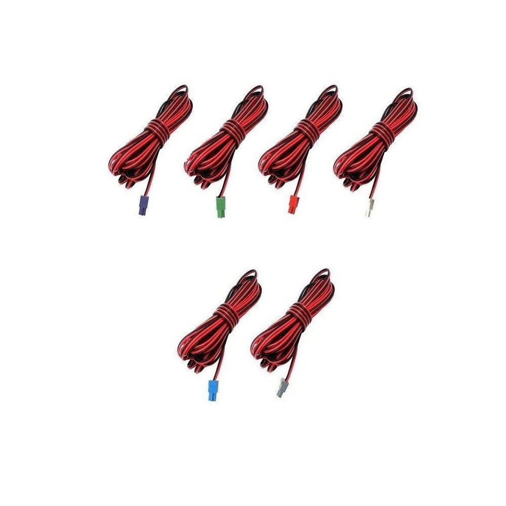 6 Pieces Speaker Sound Red Black Wire Cord Cable Compatible with Samsung Home Cinema System