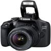 Canon EOS 2000D (Rebel T7) Digital SLR Camera with 18-55mm Lens Kit (Black) - Basic Accessories Bundle of Scandisk 16GB SD Card + SD Card Reader + 58mm 3pcs Filter Kit + Brush Pen (Renewed) view 2