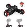 Andoer L5i Wireless Camera Video Auto Dolly 3-Wheels Motorized Slider Dolly Car Mobile APP Control Time-Lapse Straight/Curved Line Photography Adjustable Speed 3kg Load Capacity Built-in Battery view 1