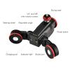Andoer L5i Wireless Camera Video Auto Dolly 3-Wheels Motorized Slider Dolly Car Mobile APP Control Time-Lapse Straight/Curved Line Photography Adjustable Speed 3kg Load Capacity Built-in Battery view 2