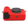 Camera Case Bag Soft Silicone Red Shockproof Armor Skin Body Cover Protector for Sony Alpha a7 III mirrorless digital camera view 3