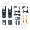 BTECH FRS-A1 2 Pack FRS Black Walkie Talkies, NOAA, High Output Two-Way Radio. USB-C Charging, Built in Flashlight, FM Radio, NOAA, and More view 2