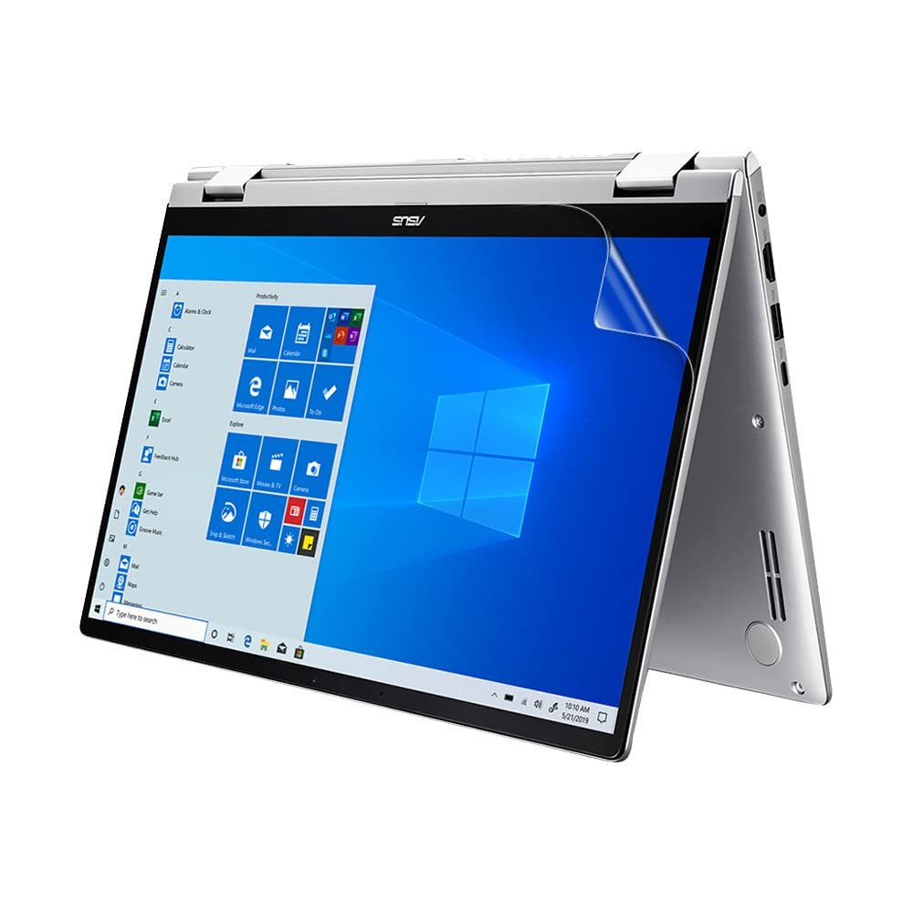 celicious Vivid Invisible Glossy HD Screen Protector Film Compatible with Asus ZenBook Flip 14 UX462DA [Pack of 2]