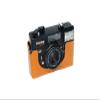 C35 EF Case, BolinUS Handmade Genuine Real Leather Half Camera Case Bag Cover for Konica C35 EF Camera With Hand Strap (Yellow) view 2