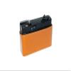 C35 EF Case, BolinUS Handmade Genuine Real Leather Half Camera Case Bag Cover for Konica C35 EF Camera With Hand Strap (Yellow) view 3