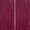 PartyWoo Foil Fringe Curtains, 2 pcs 3.3x6.6 ft Burgundy Red Streamers, Fringe Backdrop, Party Backdrop Curtain, Tinsel Curtains, Door Shimmer, Streamers Party Decorations for Birthday, Christmas view 1