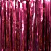 PartyWoo Foil Fringe Curtains, 2 pcs 3.3x6.6 ft Burgundy Red Streamers, Fringe Backdrop, Party Backdrop Curtain, Tinsel Curtains, Door Shimmer, Streamers Party Decorations for Birthday, Christmas view 2