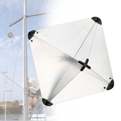 UISKEDS Marine Radar Reflector - Aluminium Octahedral Reflective Area Rain Fog Orientation Deck Hardware Accessories for Boats Yacht RV, 12 Inches