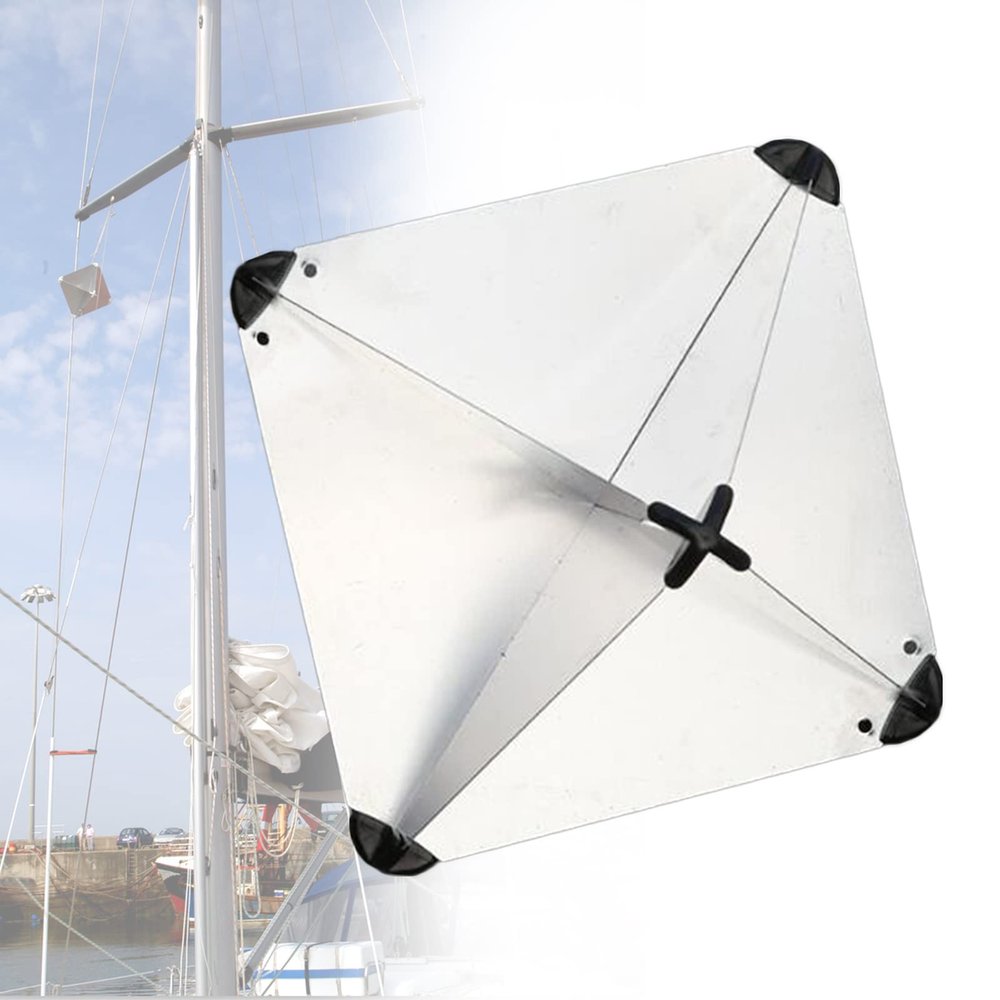 UISKEDS Marine Radar Reflector - Aluminium Octahedral Reflective Area Rain Fog Orientation Deck Hardware Accessories for Boats Yacht RV, 12 Inches