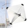 UISKEDS Marine Radar Reflector - Aluminium Octahedral Reflective Area Rain Fog Orientation Deck Hardware Accessories for Boats Yacht RV, 12 Inches view 1