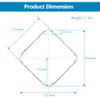 UISKEDS Marine Radar Reflector - Aluminium Octahedral Reflective Area Rain Fog Orientation Deck Hardware Accessories for Boats Yacht RV, 12 Inches view 2