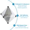 UISKEDS Marine Radar Reflector - Aluminium Octahedral Reflective Area Rain Fog Orientation Deck Hardware Accessories for Boats Yacht RV, 12 Inches view 3