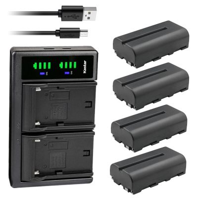 Kastar 4-Pack NP-F550 / NP-F570 Battery and LTD2 USB Charger Compatible with FEELWORLD F6 PLUS 5.5" 3D LUT CAMERA DSLR FIELD MONITOR, FT6 FR6 5.5" WIRELESS VIDEO TRANSMISSION DSLR CAMERA FIELD MONITOR