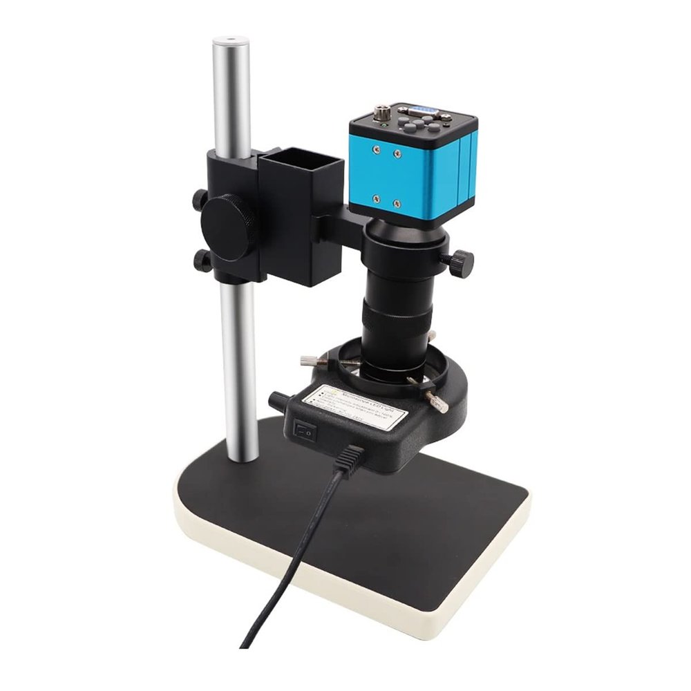 Lab Microscope Slides 38MP HDMI Industry Digital Microscope HD Camera 180X C Mount Lens 56LED Ring Light Microscope Parts (Color : VGA Camera)