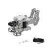 Mini Key Morse Radio HAM Send Telegram Double Paddle Morse Code Key with Stainless Steel Body Three Neodymium Magnets Base Silver view 1