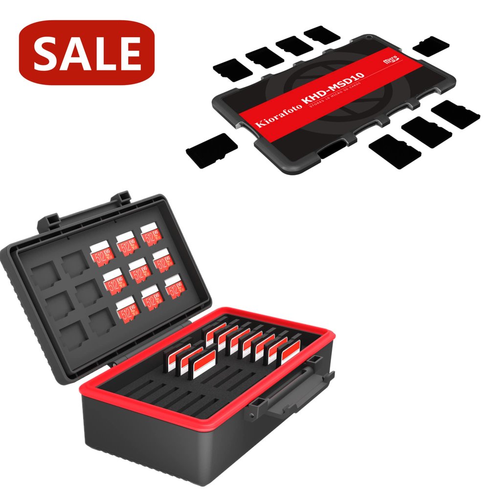 36 Slots Memory Card Case + 10 Slots TF Card CaseWater-Resistant Memory Card Holder with Slim Credit Card Size Micro SD Card Case