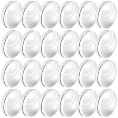 Jetec 24 Sets 16 Pack Shower Curtain Weights, Plastic Covered Magnetic Curtain Weights, Shower Magnets for Liner Prevent from Blowing Around for Drapery, Tablecloth, Flag, Outdoor Liner (White)