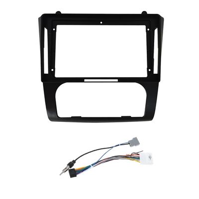 9'' Car Radio Stereo Fascia Frame Panel Trim with Power Harness Loom for 2008-2012 Nissan Teana Altima Auto A/C