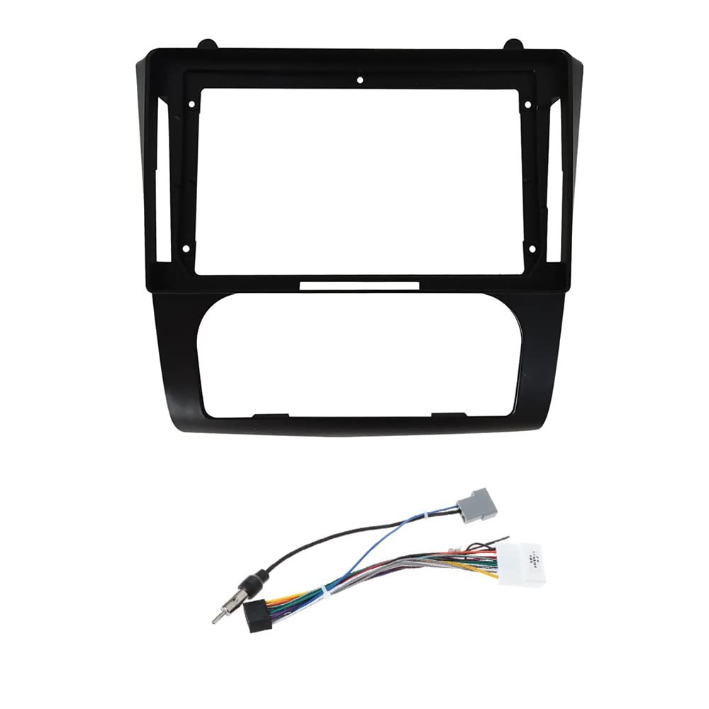 9'' Car Radio Stereo Fascia Frame Panel Trim with Power Harness Loom for 2008-2012 Nissan Teana Altima Auto A/C