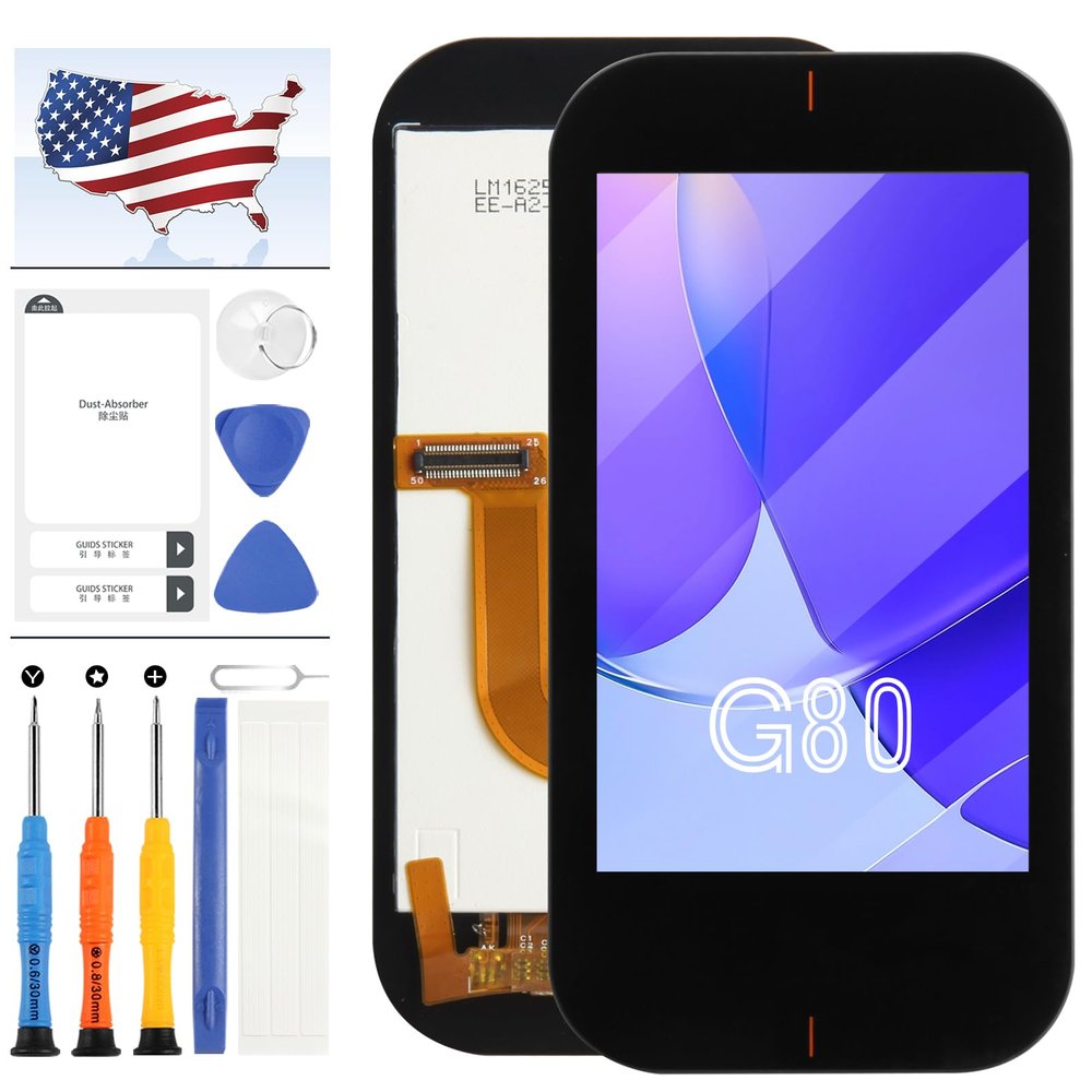 for Garmin G80 LCD Screen Replacement for Garmin Approach G80 Golf Handheld LCD Display Touch Screen Digitizer Assembly Matrix Glass Panel Full Repair Parts Kit with Free Tools