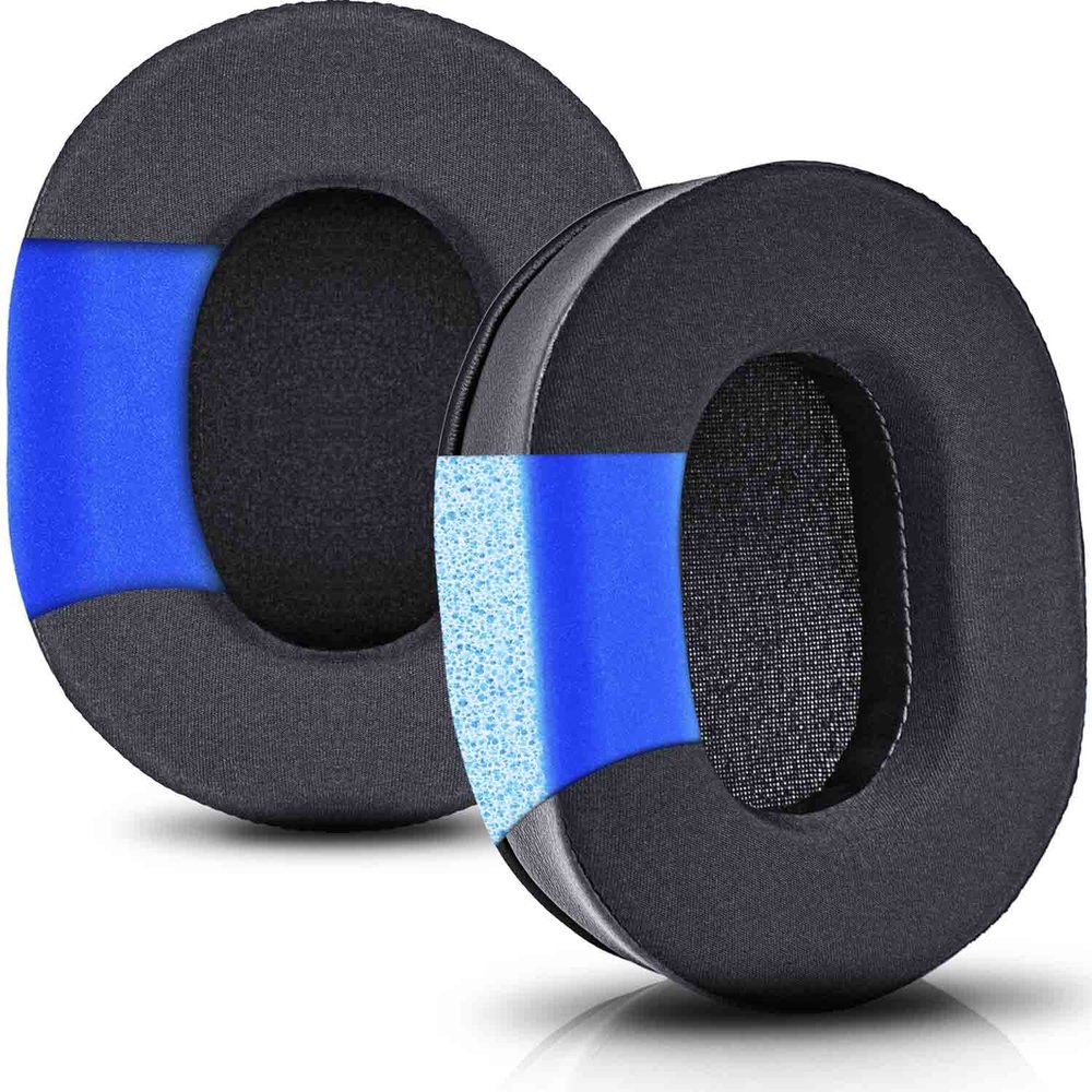 Arctis Pro Thicker Cooling Gel Earpads Compatible with Arctis Pro, Arctis 7/5/3/1, Arctis 9X, Arctis 7X, Arctis 7P, RIG 800 Series, ATH M50X, M40X, MDR-7506 V6 Headphones (Silky Cool Fabric)