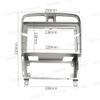 9'' Car Radio Stereo Fascia Frame Panel Trim with Power Harness Loom for Subaru Forester SG 2002~2008 view 3