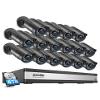 ZOSI H.265+ 4K 16CH PoE Security Camera System, 16 X Wired 5MP (3K) Bullet PoE IP Cameras Outdoor Indoor, 16CH NVR with 4TB HDD for 24/7 Recording, 120ft Night Vision, Motion Detection, Remote Access view 1