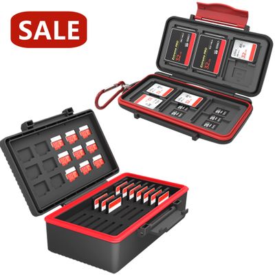 36 Slots Memory Card Case +36 Slots Slots Memory Card Case2 x Large Capacity Water-Resistant Memory Card Holder