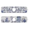 Kitchen Faucet Absorbent Mat, Ink Chinese Pagodas Trees Water Splash Guard for Sink, Faucet Drip Catcher Thicken Sponge Microfiber Faucet Water Catcher Mat Sink Absorbent Mat for Kitchen 23x5in 2Pack view 2