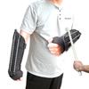Shindn Aluminum Alloy Metal Shield Forearm Armor Arm Shield Lightweight Round Shield with Window Breaker (Black Right arm Shield) view 2