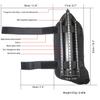Shindn Aluminum Alloy Metal Shield Forearm Armor Arm Shield Lightweight Round Shield with Window Breaker (Black Right arm Shield) view 3