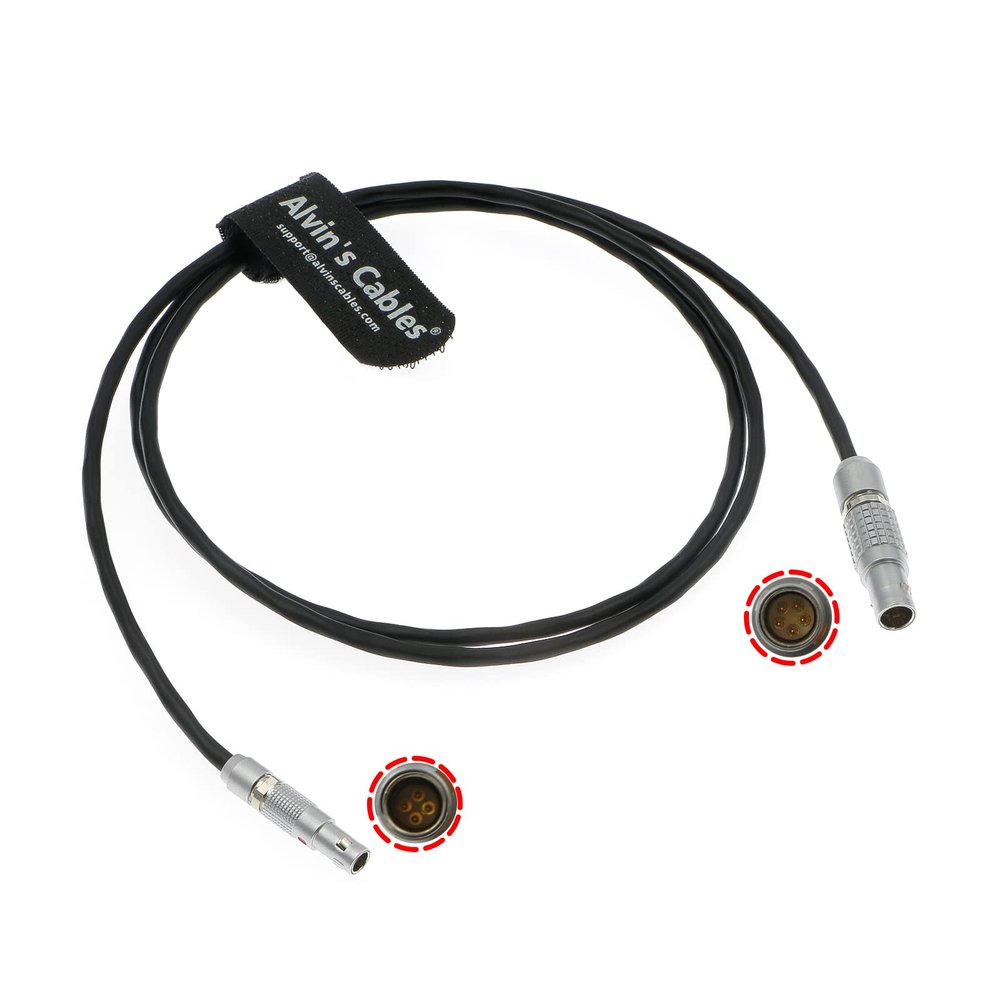 Alvin's Cables Timecode-Cable for Sound Devices 833 to RED DSMC2 Camera 5 Pin Male to 4 Pin Time Code Input Cable 1M|39.7inches
